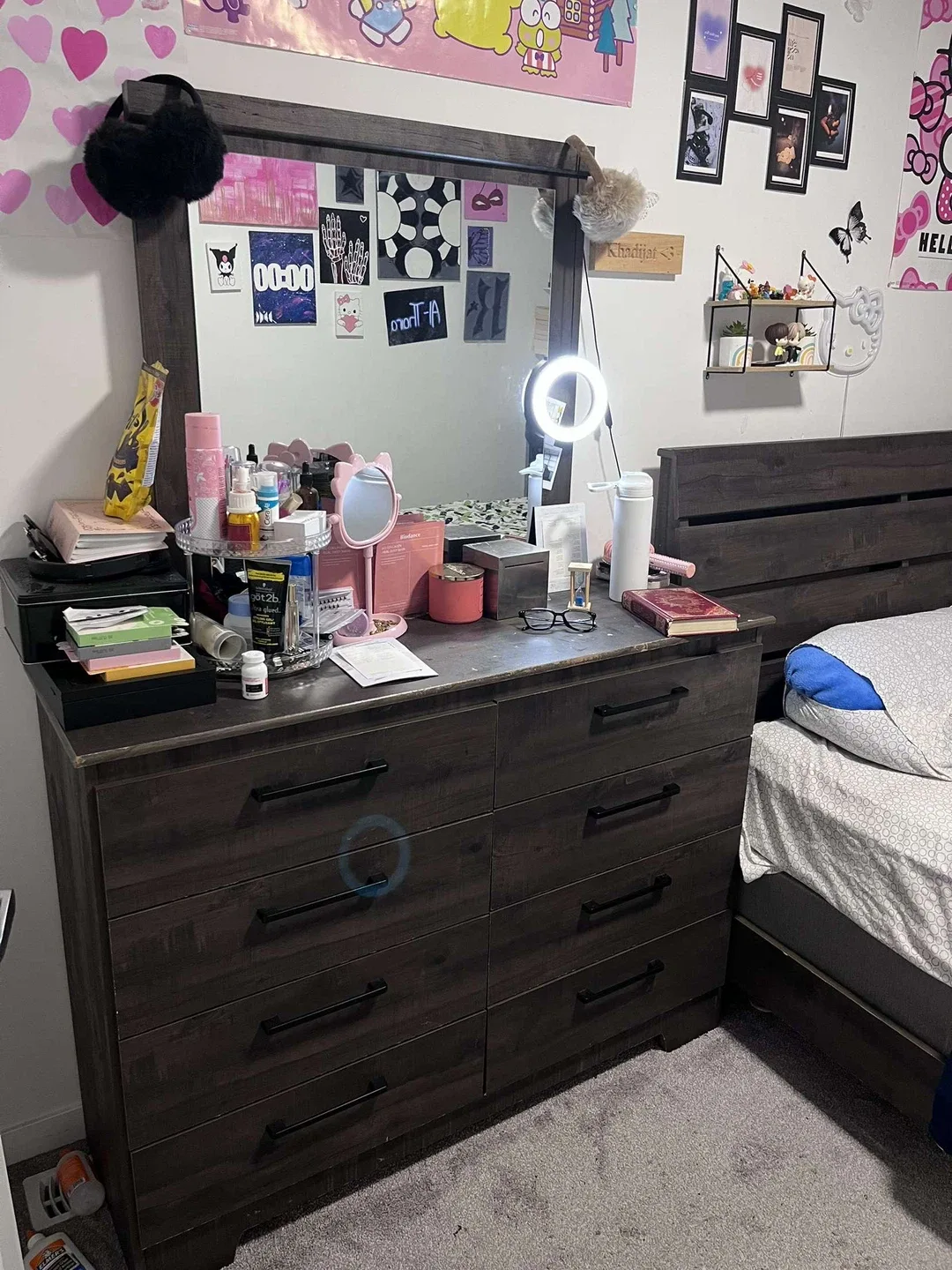 Brown Wooden Dresser