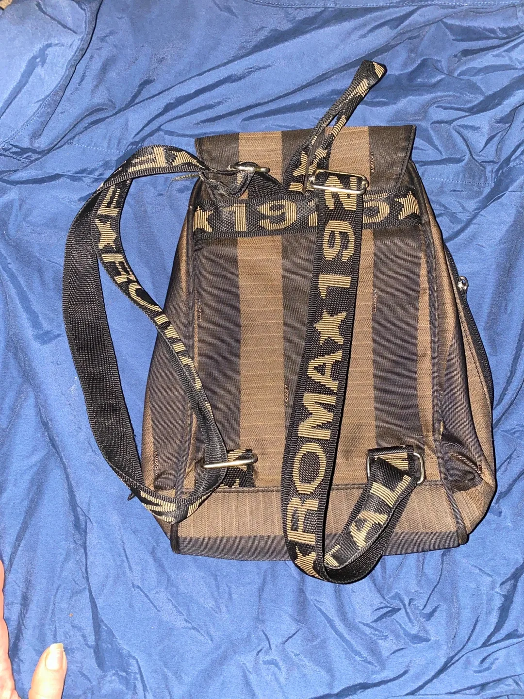 Fendi Vintage Striped Backpack image indicator(4)