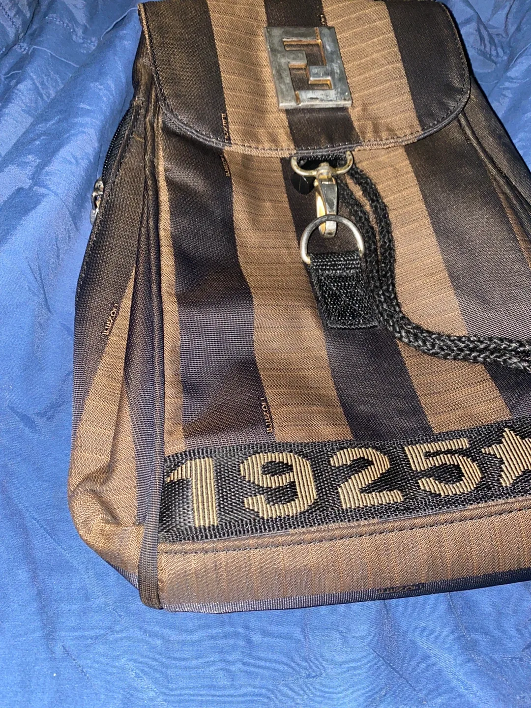 Fendi Vintage Striped Backpack image indicator(2)