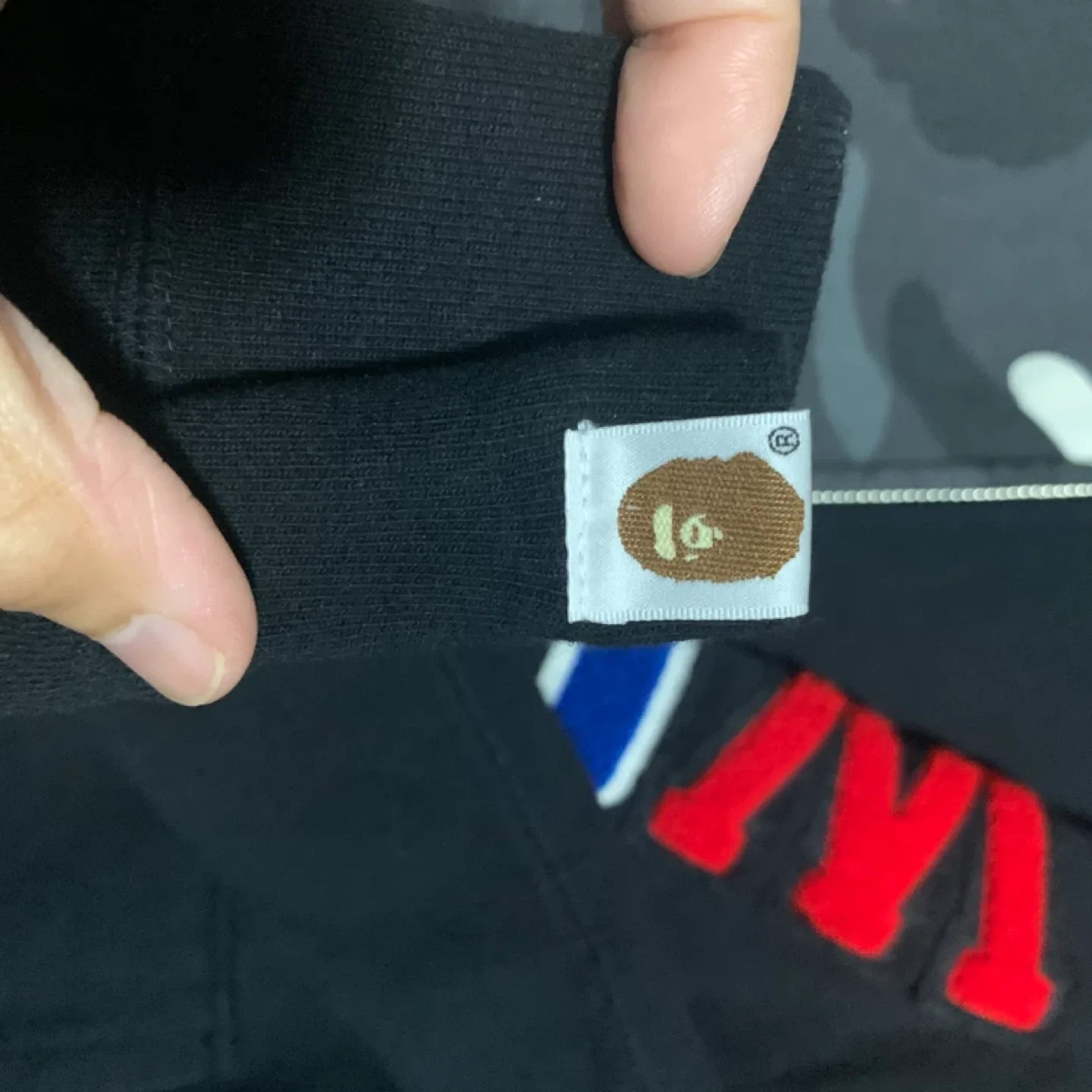 BAPE Black Camo Shark Full Zip Hoodie image indicator(4)