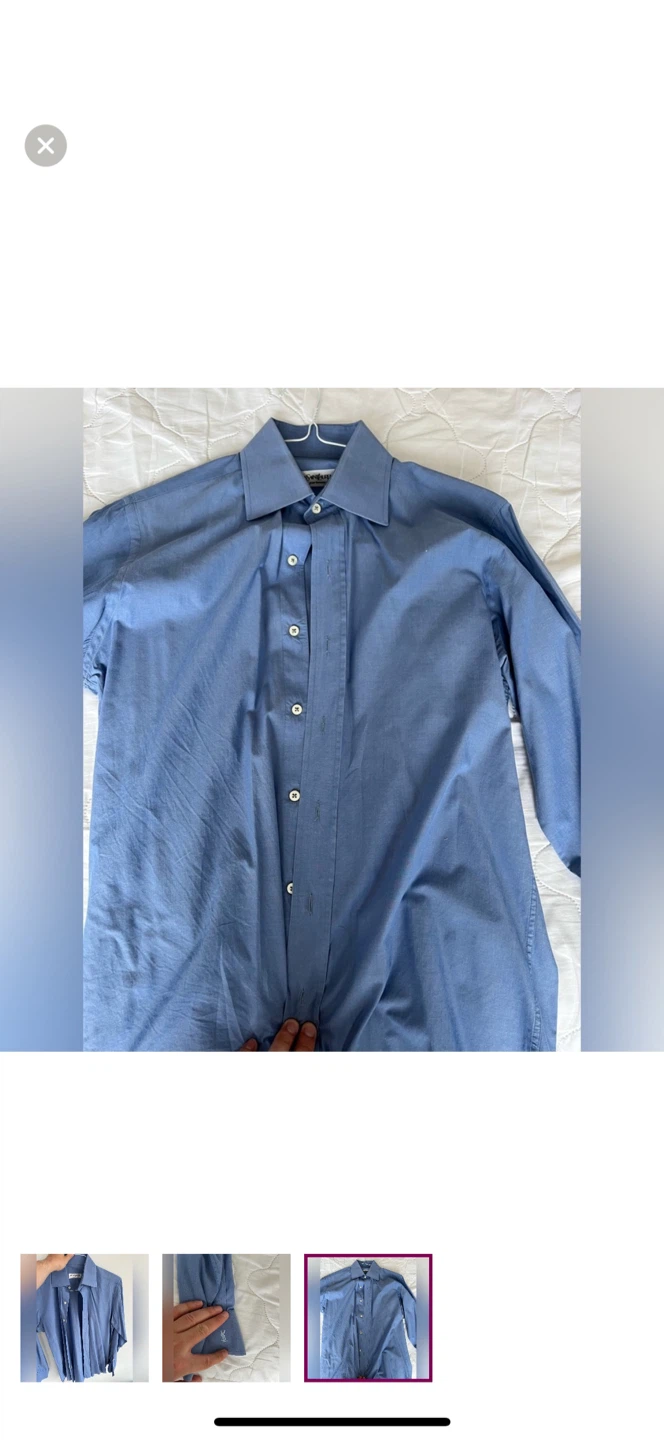 Yves Saint Laurent Light Blue Dress Shirt - photo 3