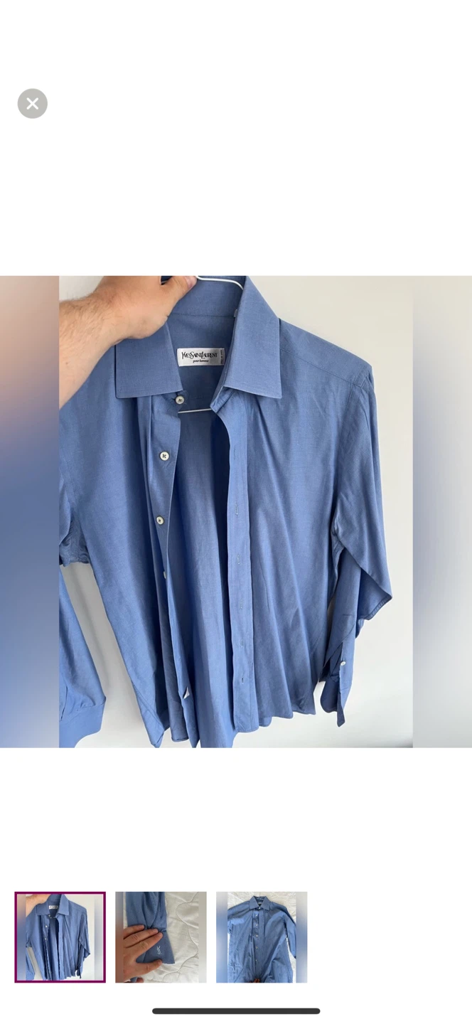 Yves Saint Laurent Light Blue Dress Shirt