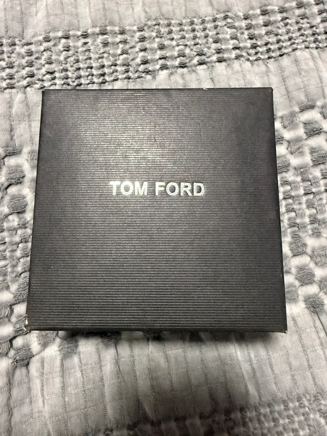 Tom Ford Black Leather Belt with Box size 48
