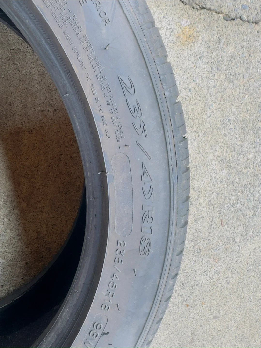 Michelin 235/45R18 Tire