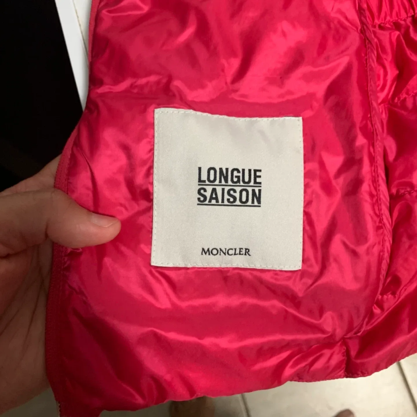 Moncler Nanee Gilet - Pink - Size XS / S youth image indicator(7)