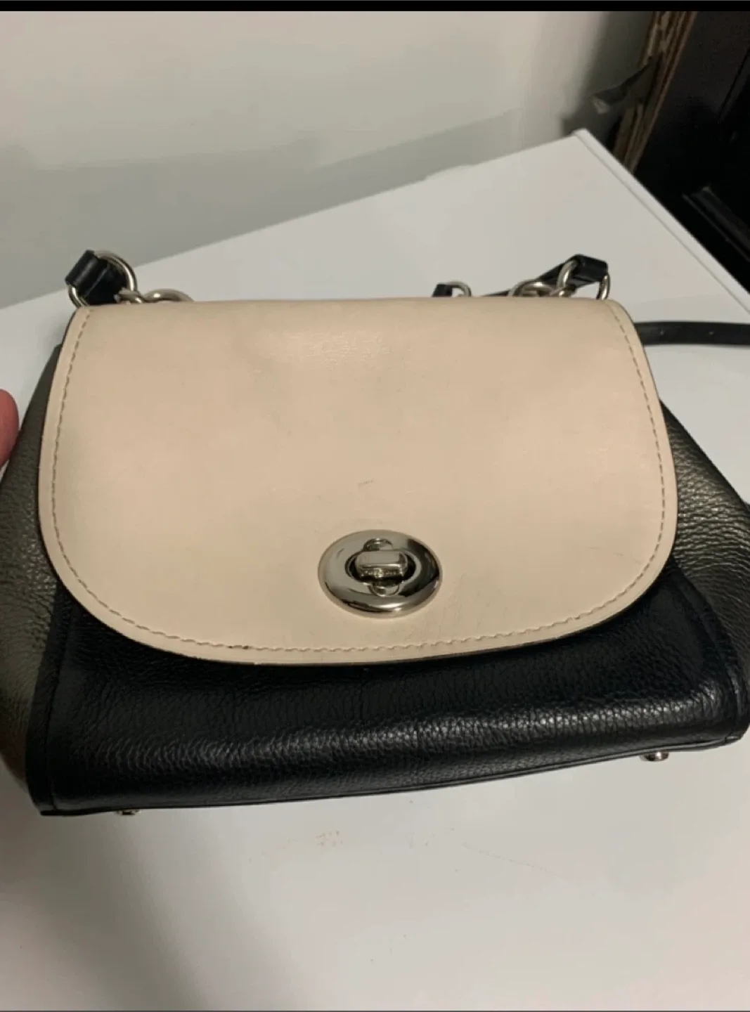 Coach Black Leather Crossbody Bag