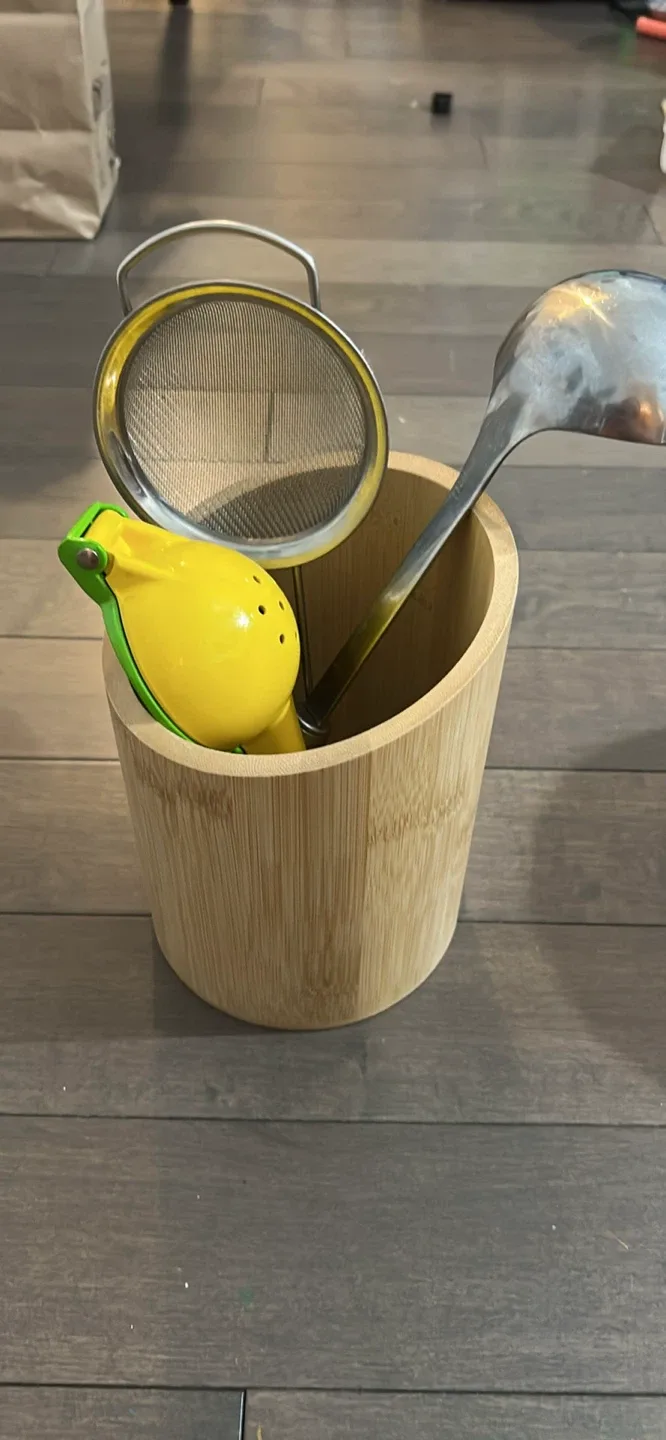 Bamboo Utensil Holder image indicator(3)