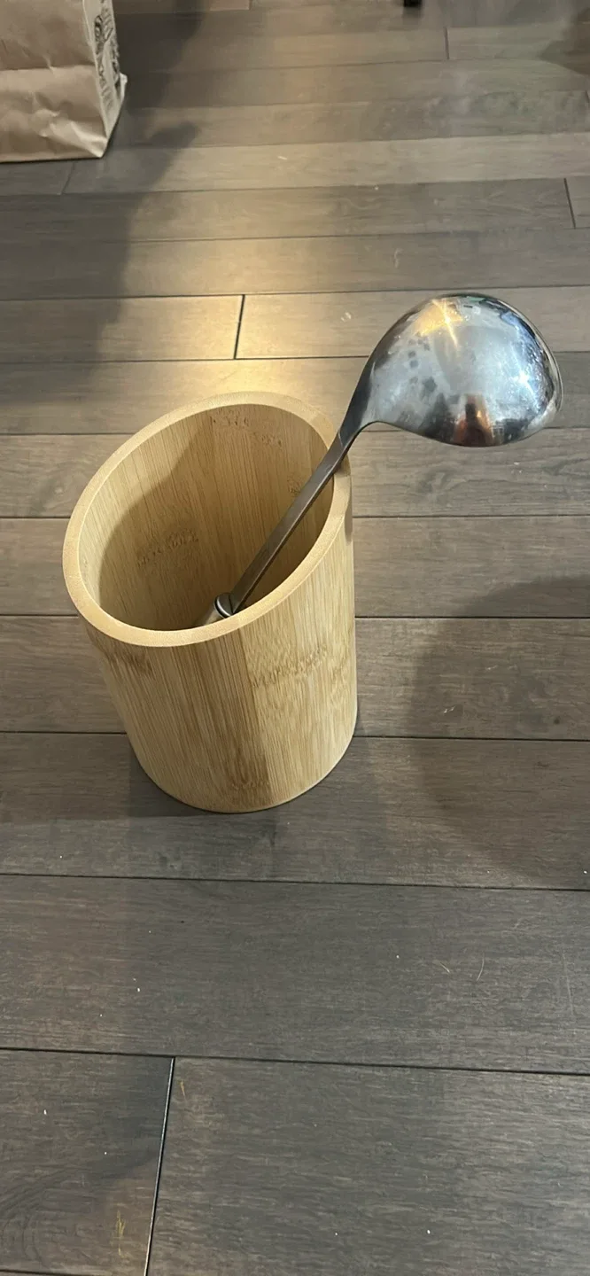 Bamboo Utensil Holder image indicator(2)
