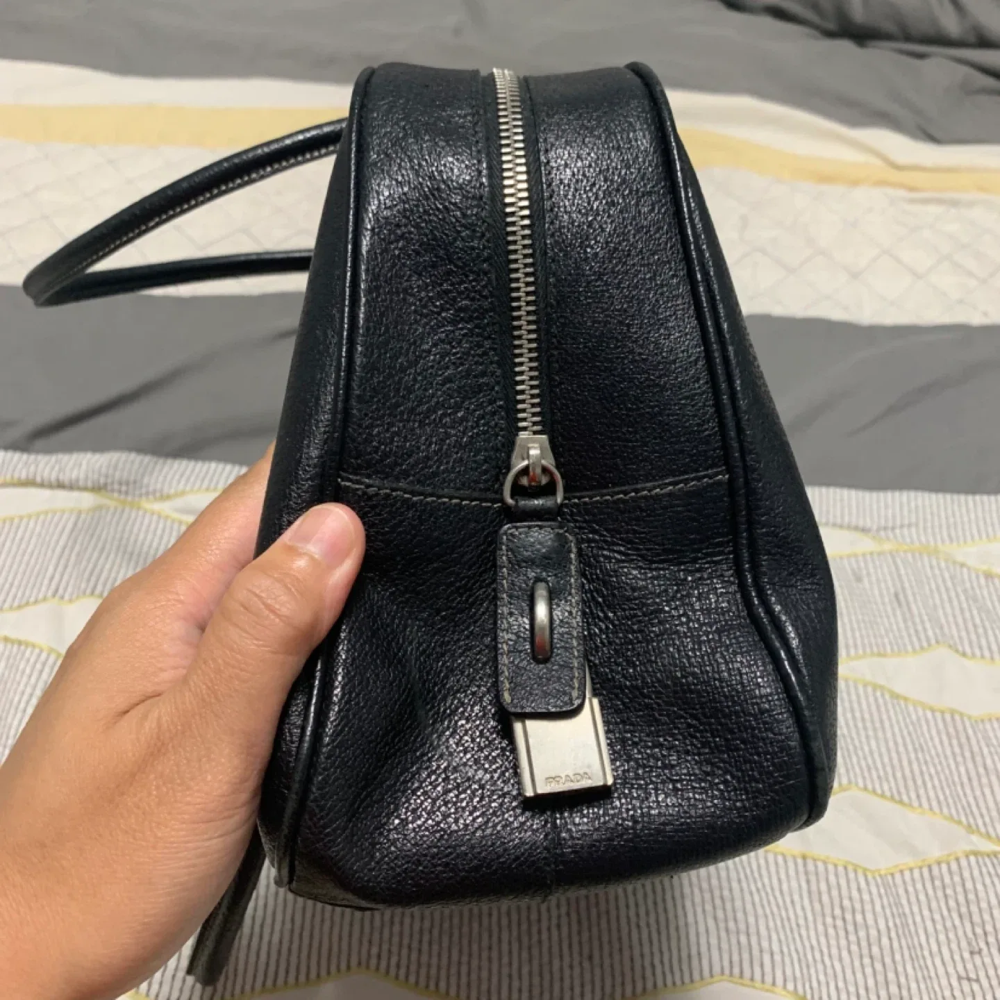 Prada Black Leather Handbag image indicator(3)