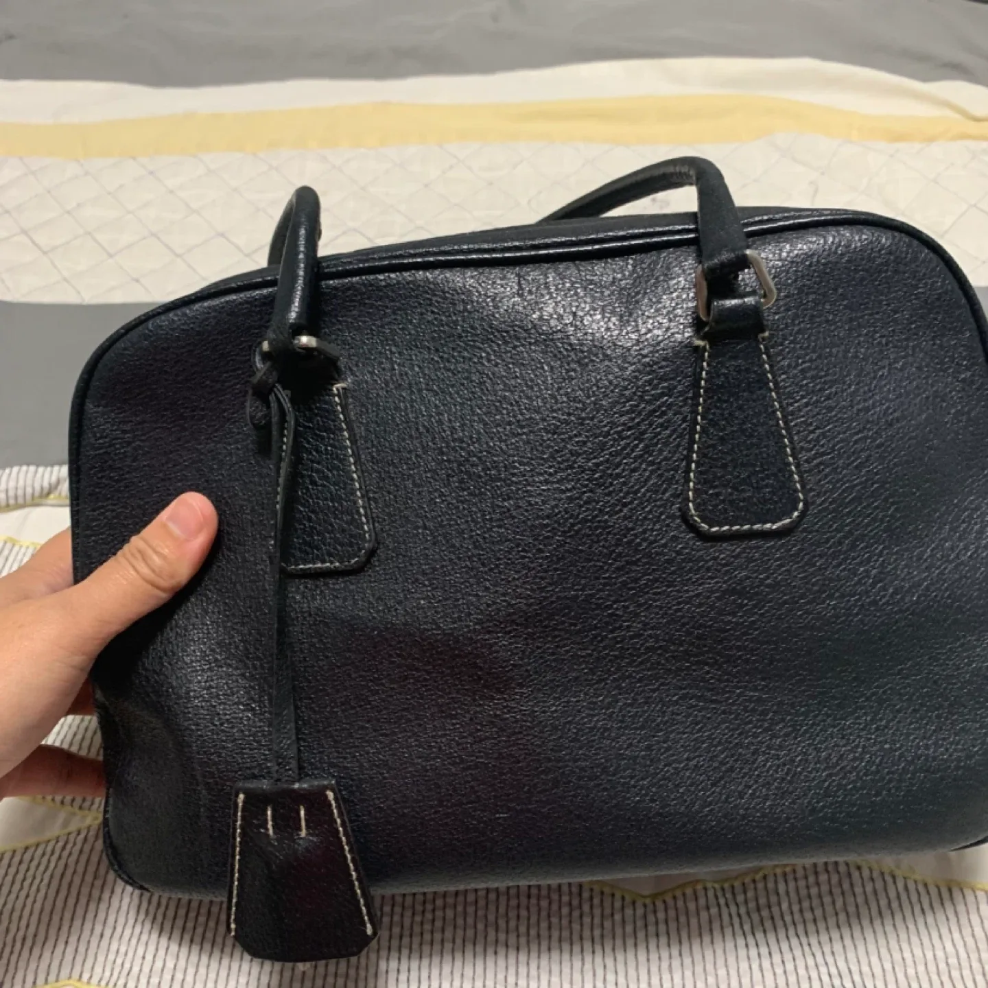 Prada Black Leather Handbag