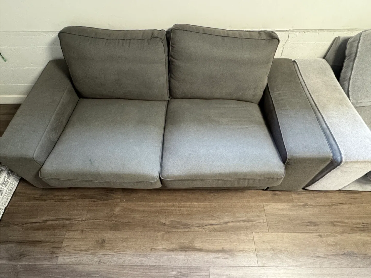 Grey Loveseat Sofa