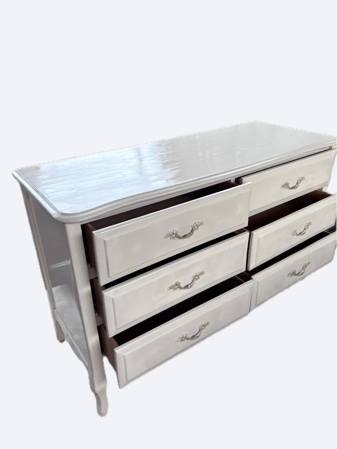 Painted cream colour Bedroom Set - Dresser, Chest, Nightstand