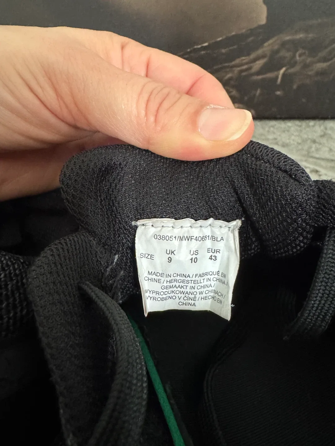 Black Running Shoes - Size US 10 / UK 9