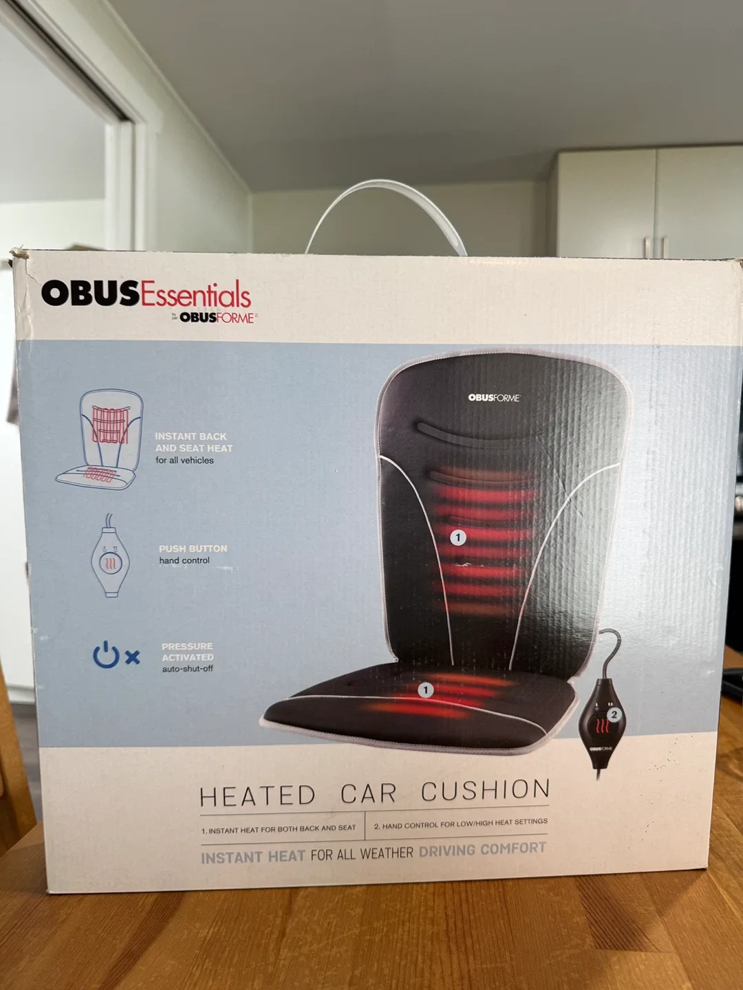 ObusForme Heated Car Cushion - New in Box!