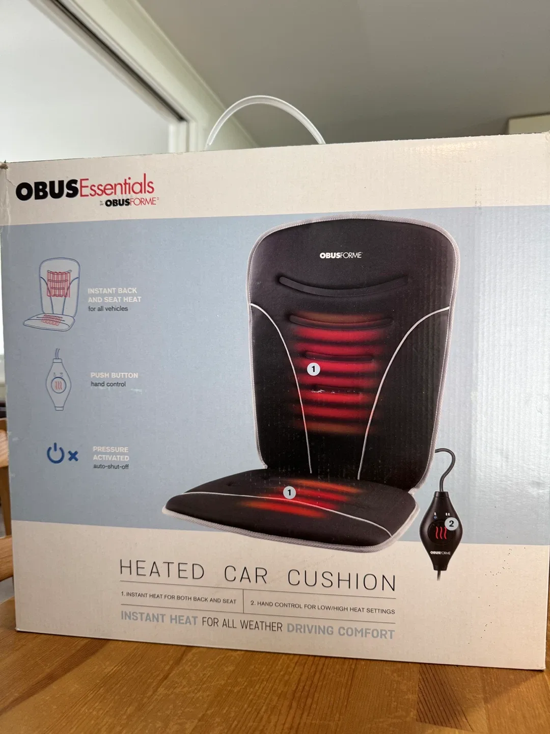ObusForme Heated Car Cushion - New in Box! image indicator(2)