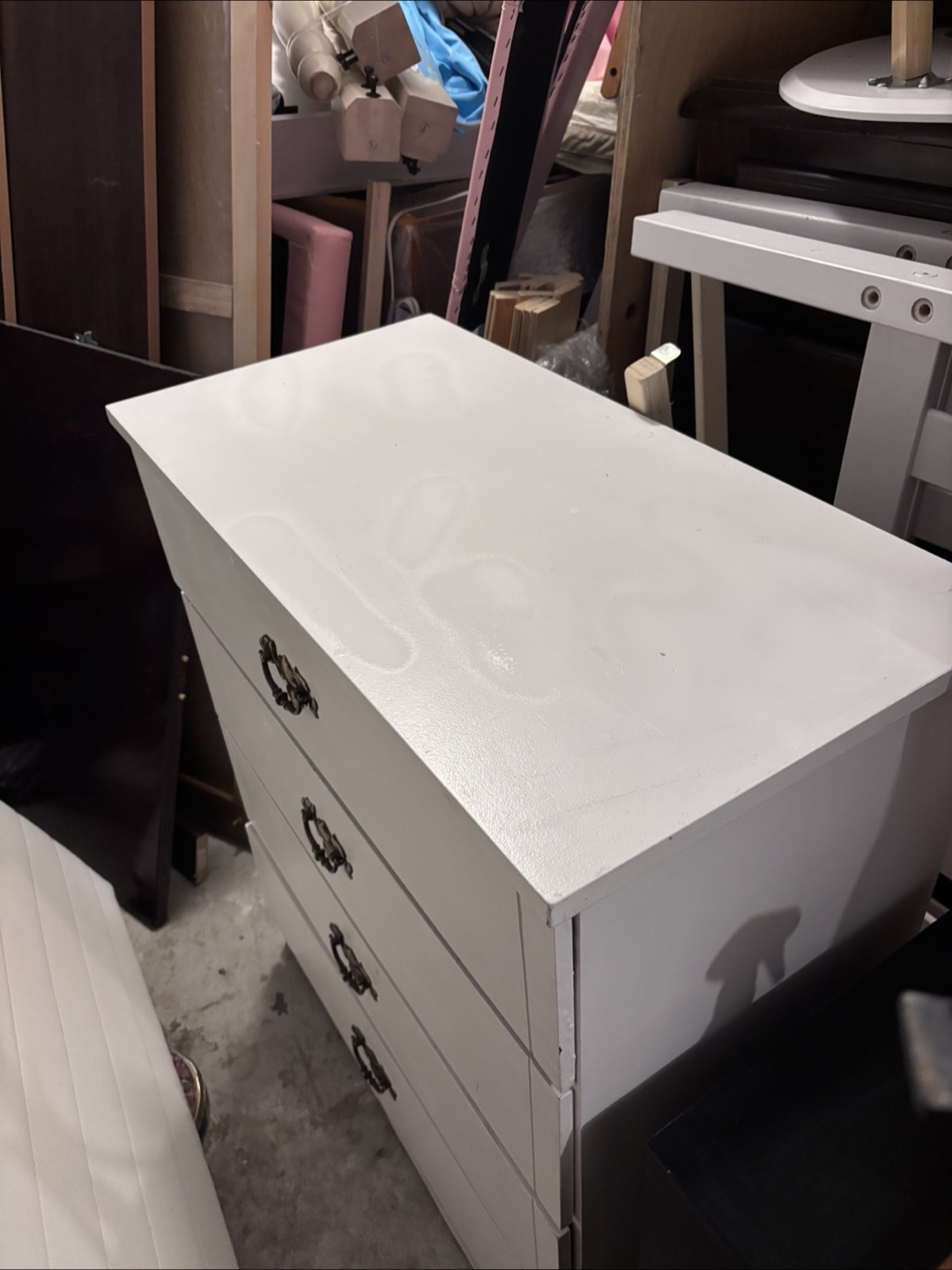 White 4-Drawer Dresser - photo 3