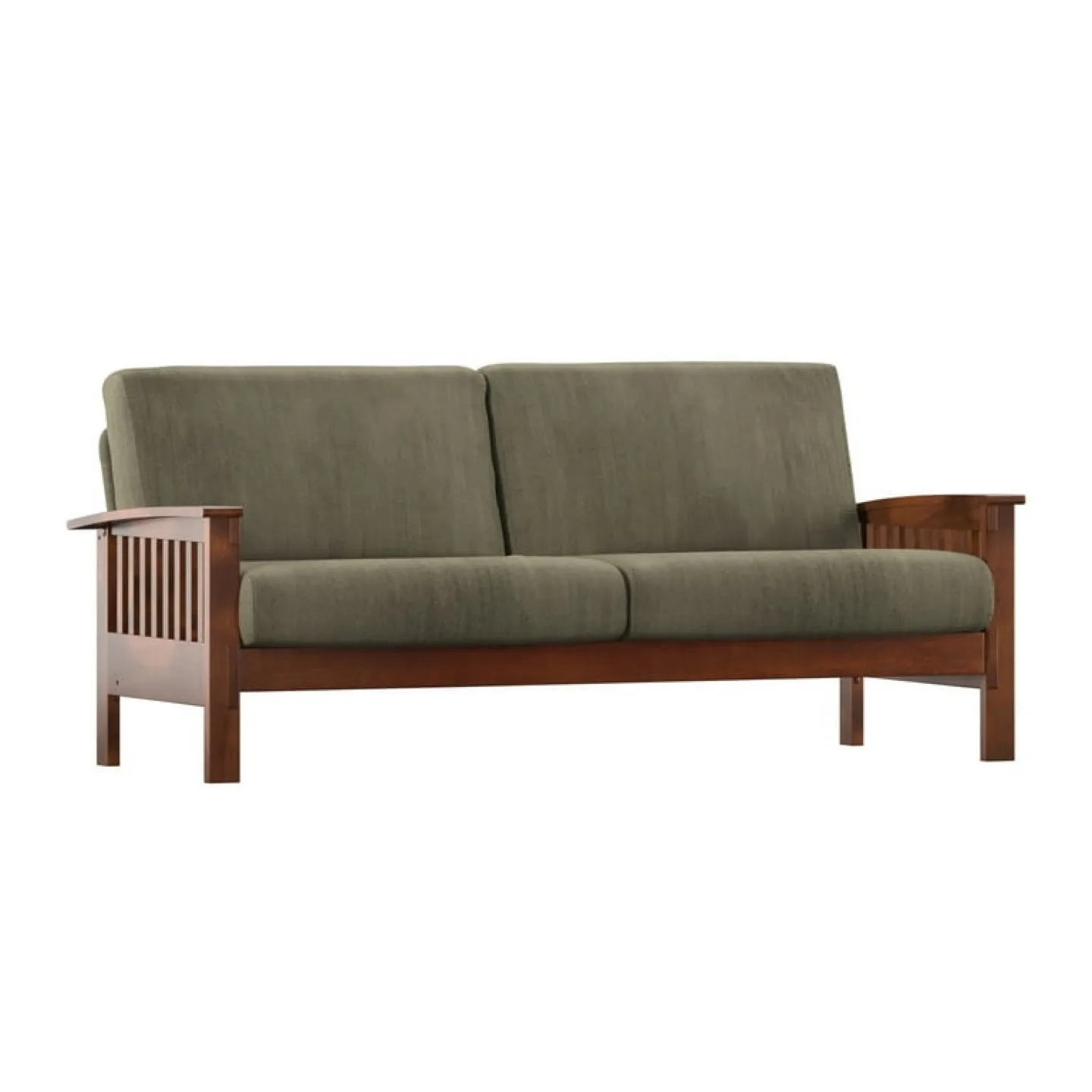 Mission Style Loveseat Sofa - 76.5" Wide