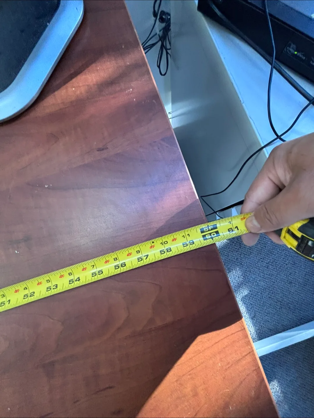 Brown Office Desk (60x32 inches) image indicator(4)