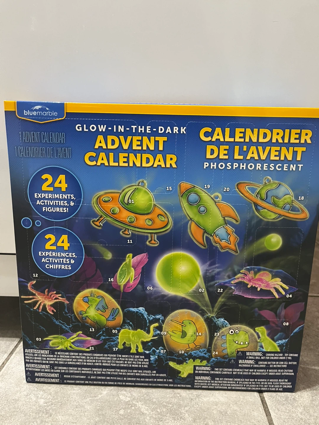 BluMarble Glow-in-the-Dark Advent Calendar - New