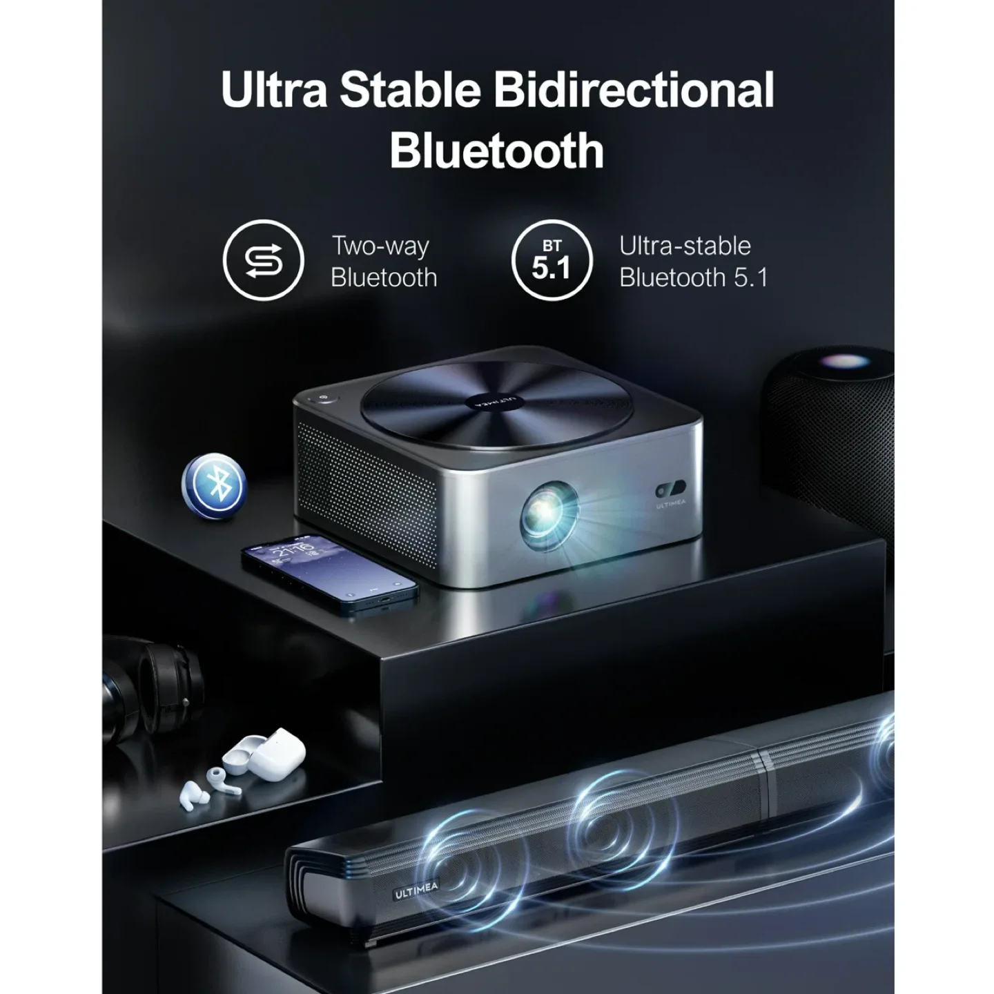 ULTIMEA Apollo P40 Auto Focus 1080P Projector image indicator(4)