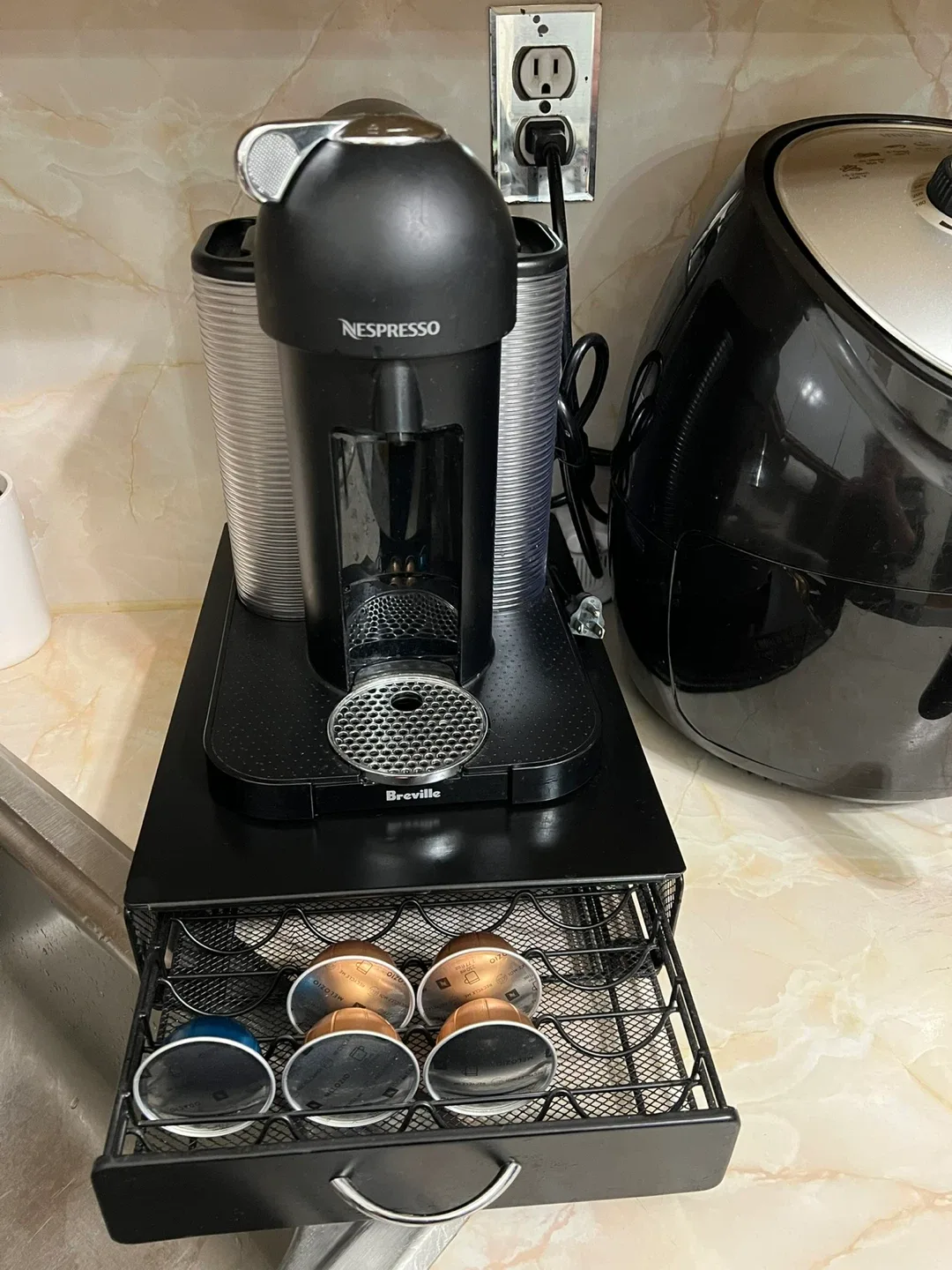 Nespresso Vertuo Next w/ Breville Capsule Drawer