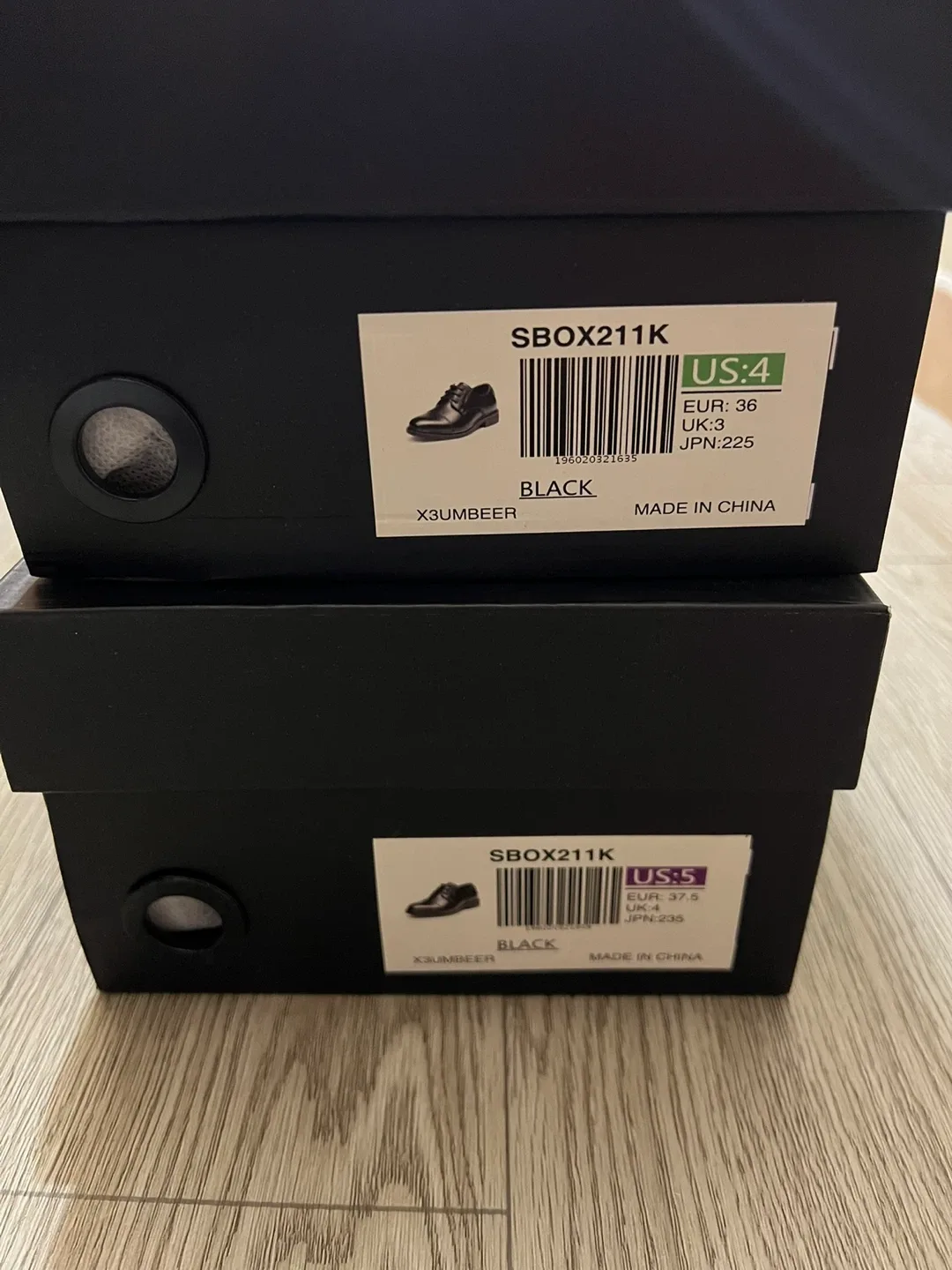 Bruno Marc Dress Shoes - Black, US Size 4