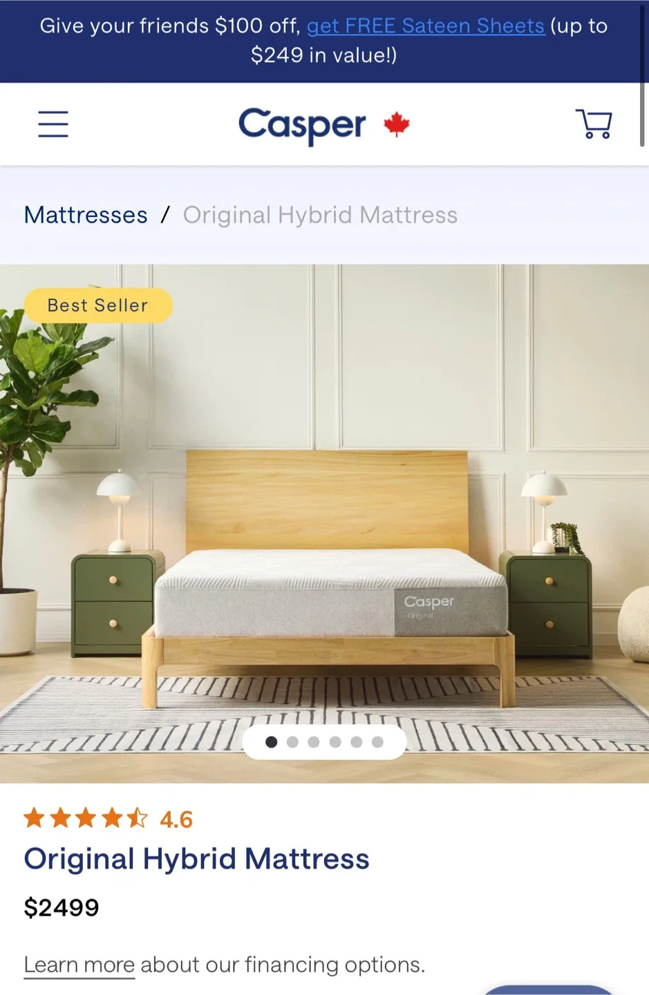 Casper Original Hybrid Mattress - King Size image indicator(4)