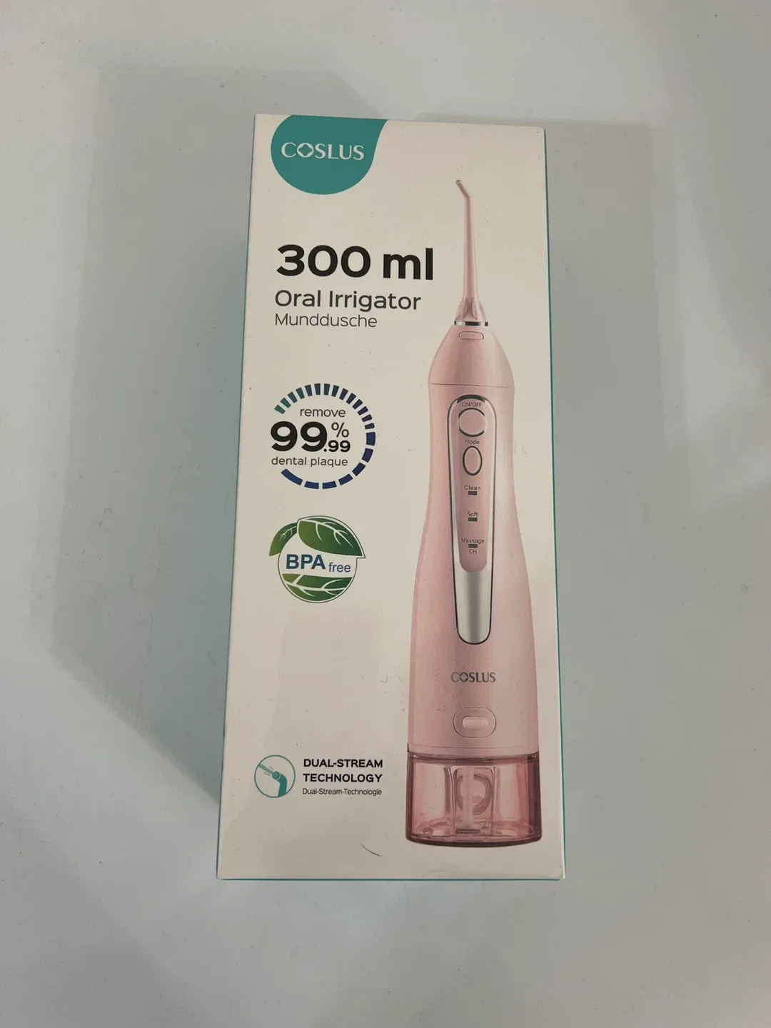 New Coslus Oral Irrigator 300ml Pink image indicator(3)