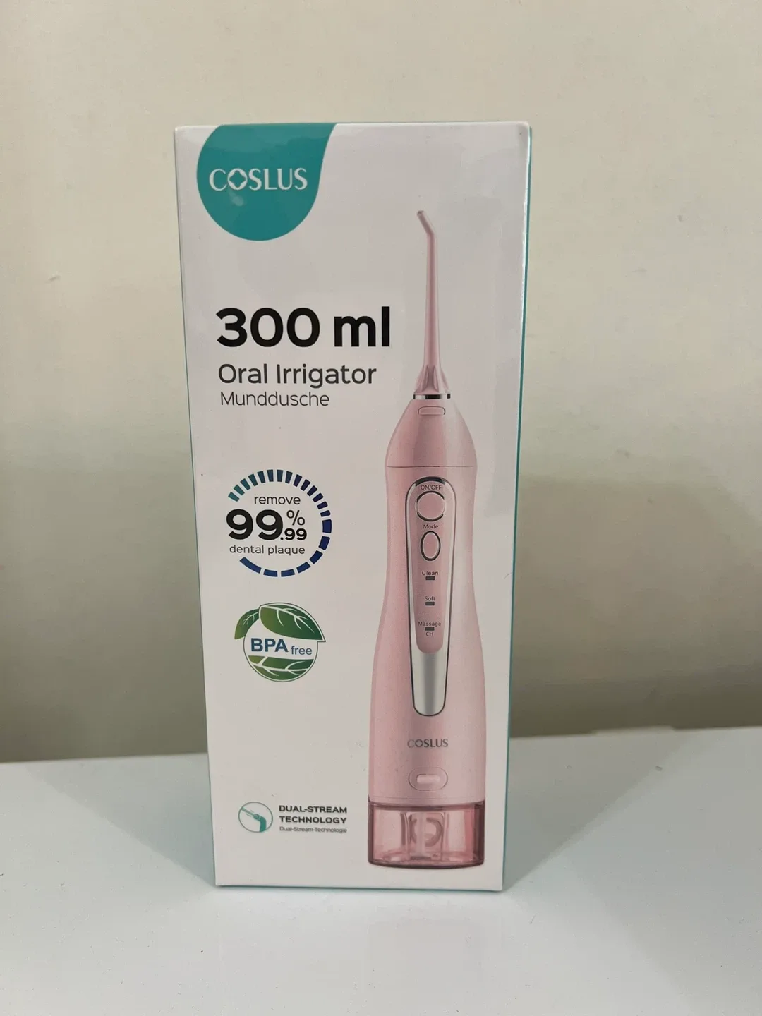 New Coslus Oral Irrigator 300ml Pink