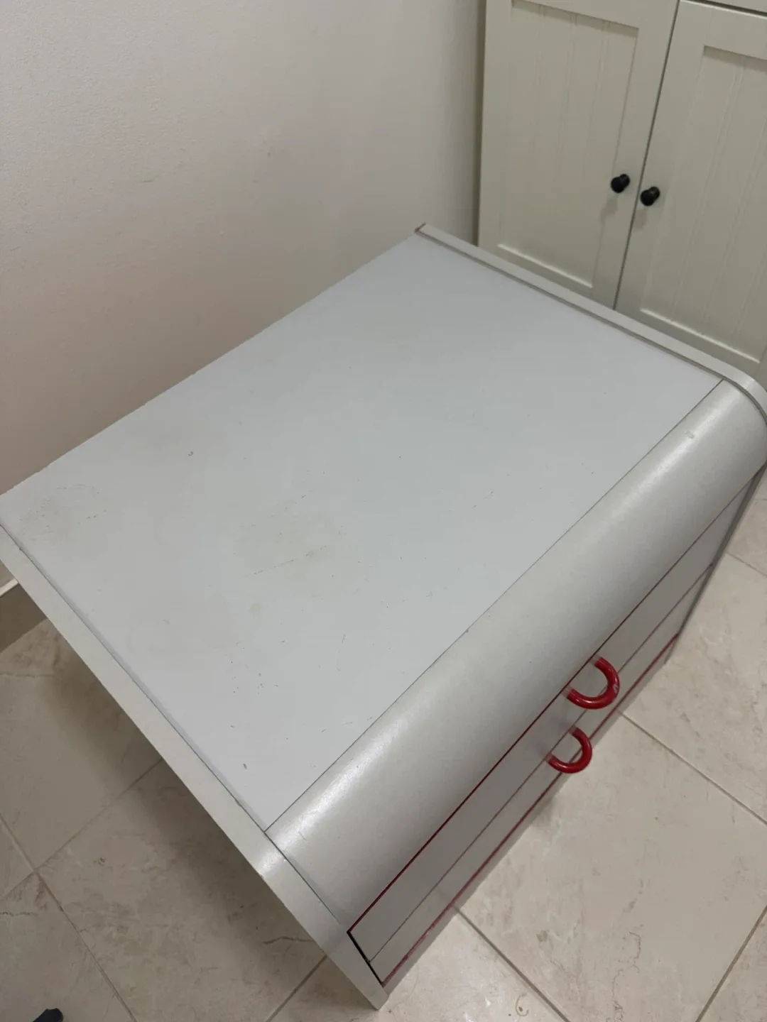 White 2-Drawer Side Table image indicator(2)