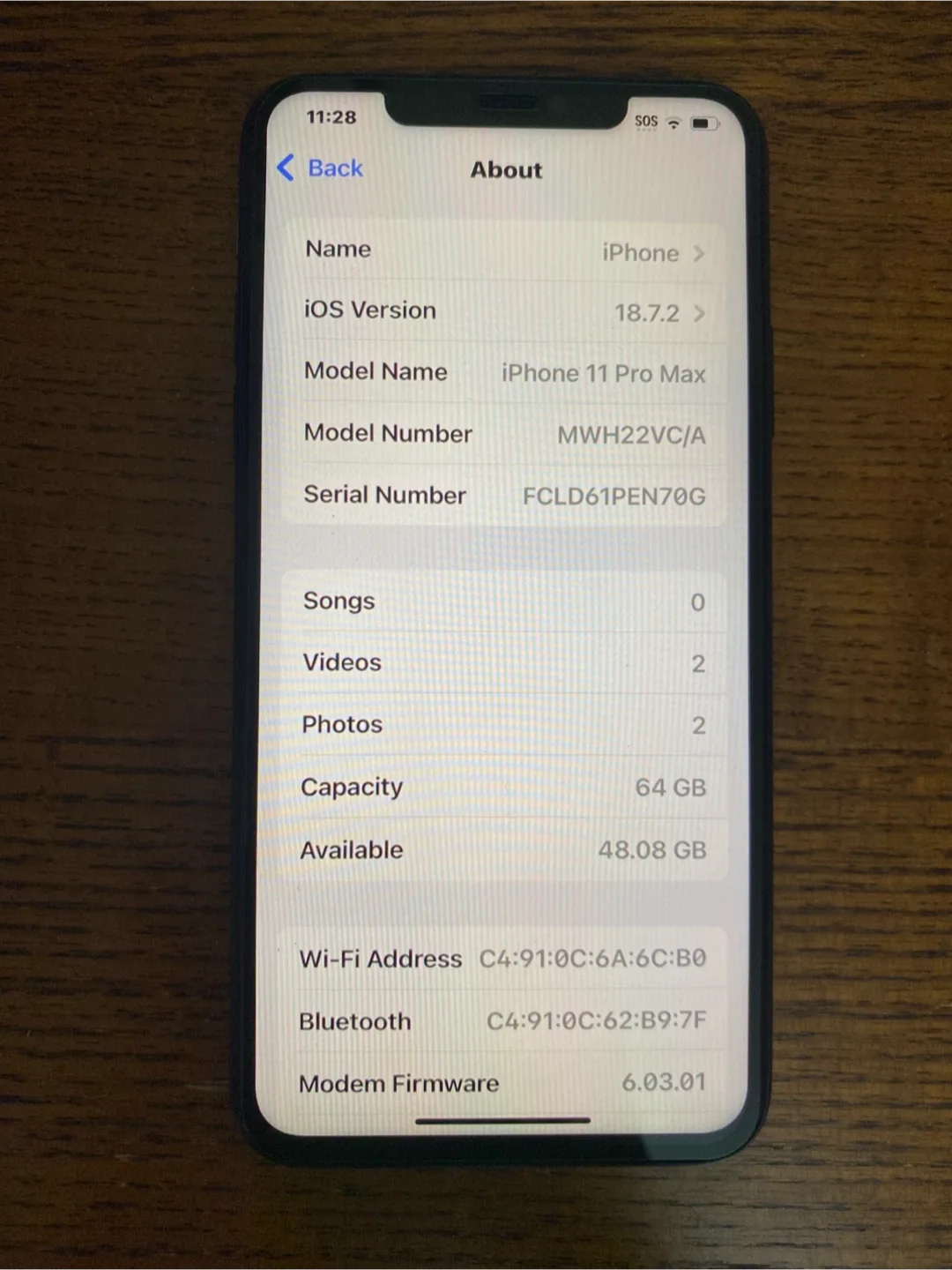 iPhone 11 Pro Max 64GB