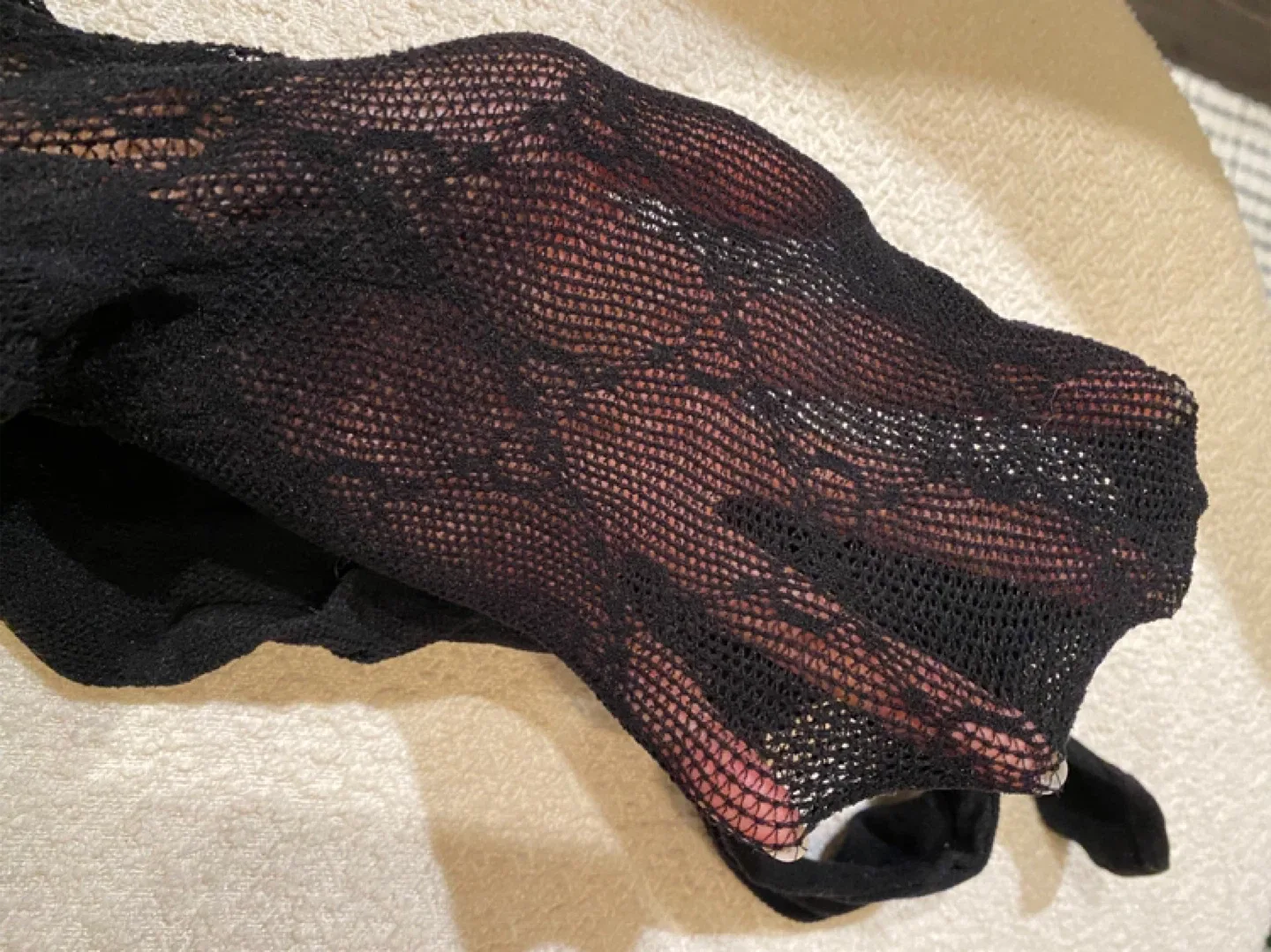 Gg stockings designer fishnet stretchy one size new