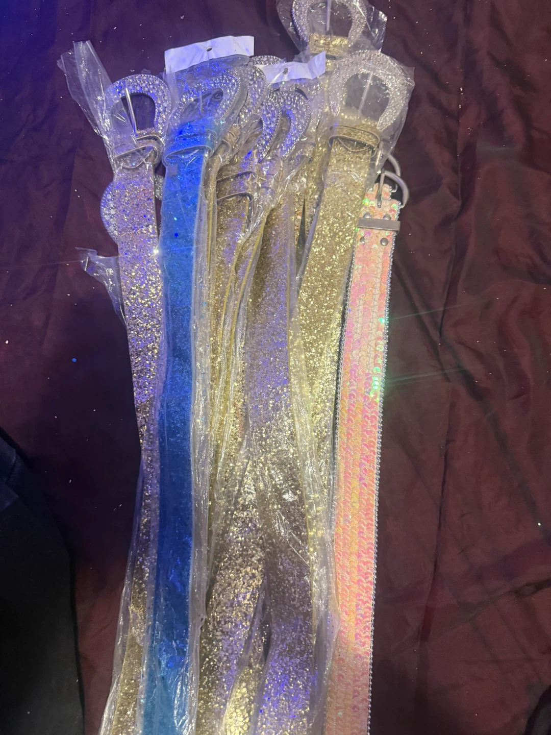 Glitter Belts - Gold, Blue, Pink - photo 3