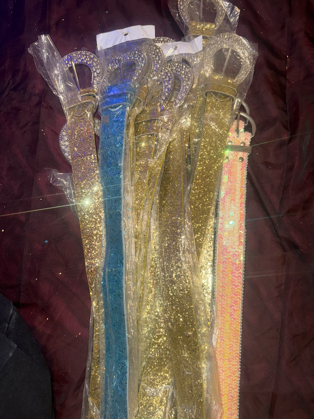 Glitter Belts - Gold, Blue, Pink - photo 2