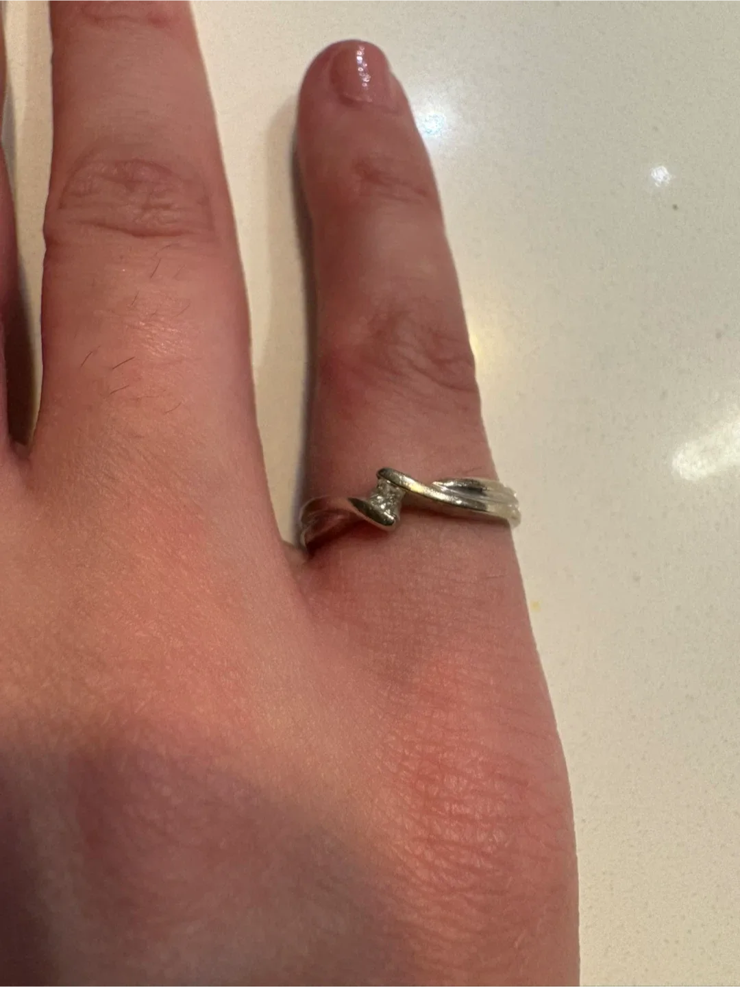 Ladies' 10K White Gold Diamond Ring  0.10.CT.ER