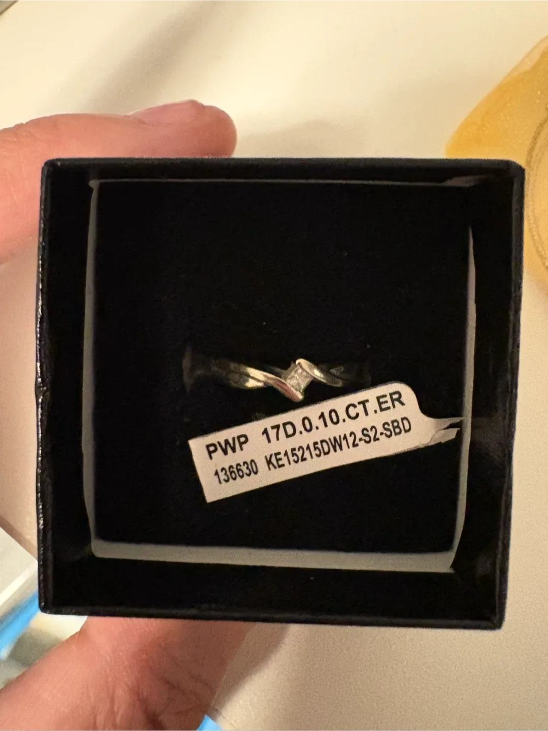 Ladies' 10K White Gold Diamond Ring  0.10.CT.ER image indicator(3)