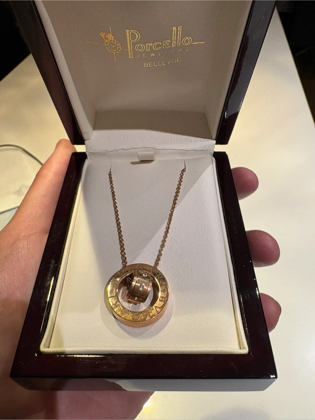 Porcello Bellevue Rose Gold Necklace