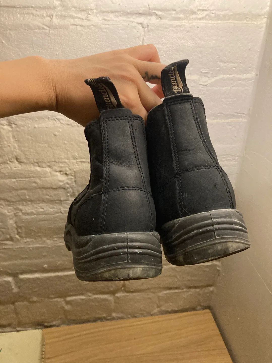 Blundstone Black Steel Toe Safety Boots Size 6.5 image indicator(3)