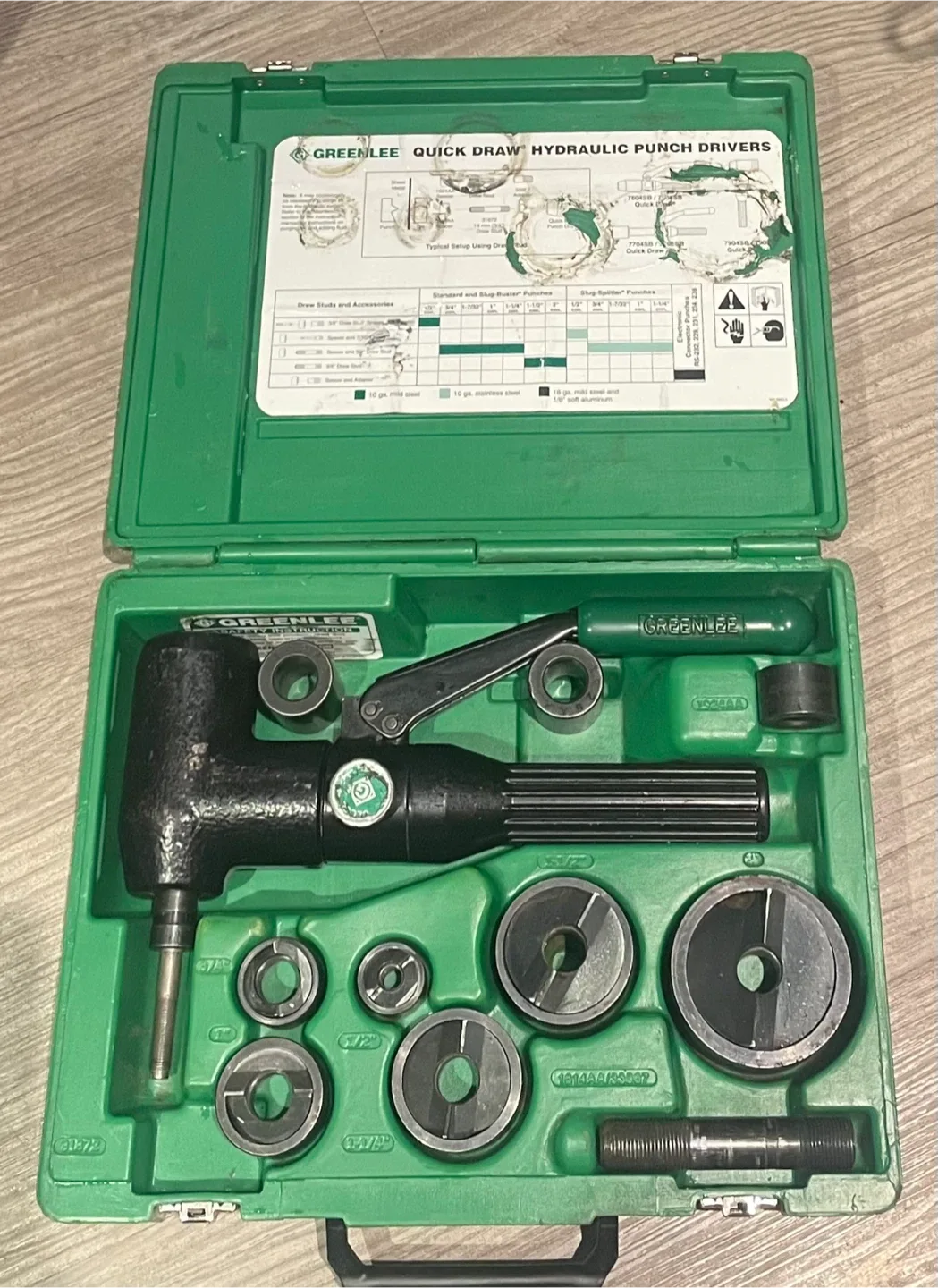 2 Sets Greenlee Punch Driver Kits