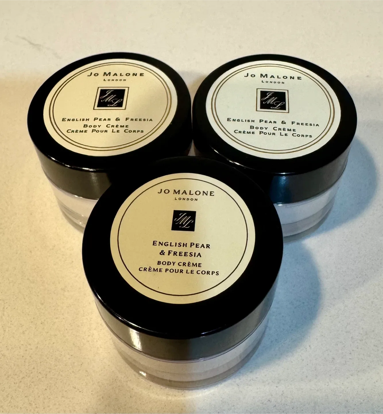 3 Bottles_Jo Malone English Pear & Freesia Body Crème_15 mL*3
