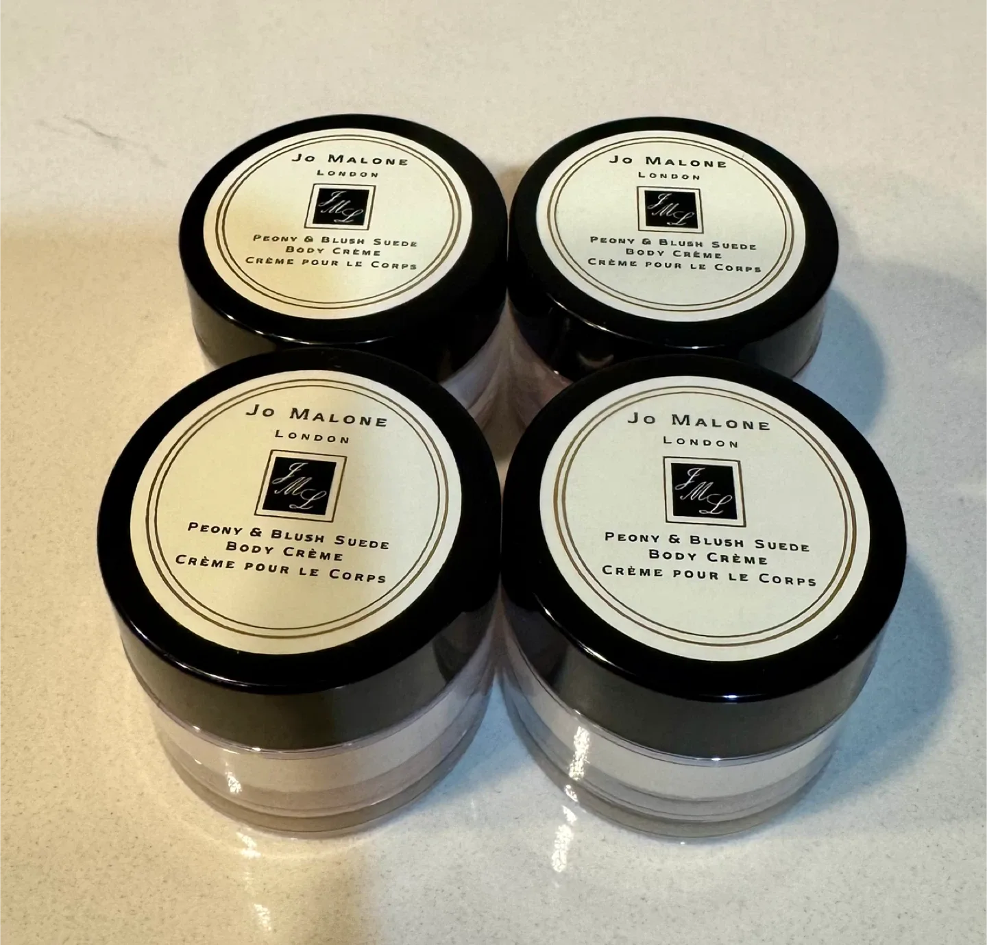 4 Bottles_Jo Malone Peony & Blush Suede Body Crème_15ml*4