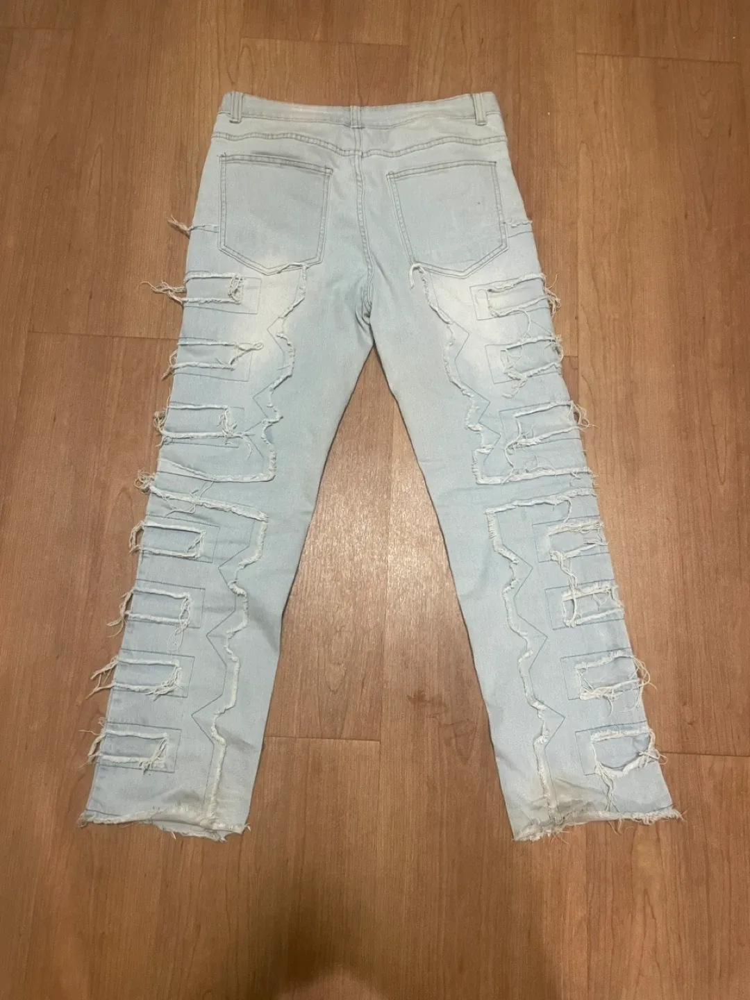 Distressed Light Wash Jeans