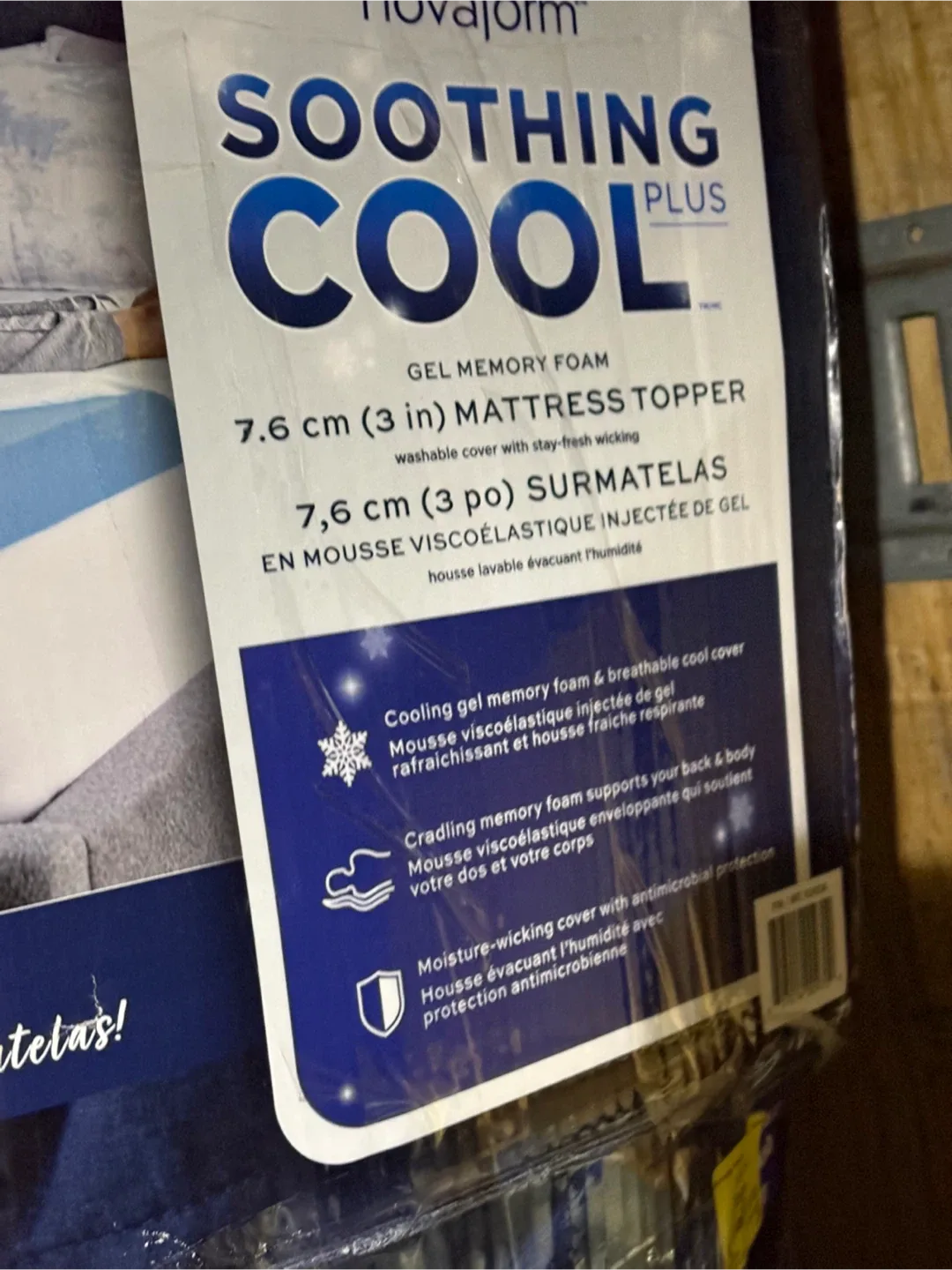 Novaform Soothing Cool Plus Gel Memory Foam Mattress Topper image indicator(3)