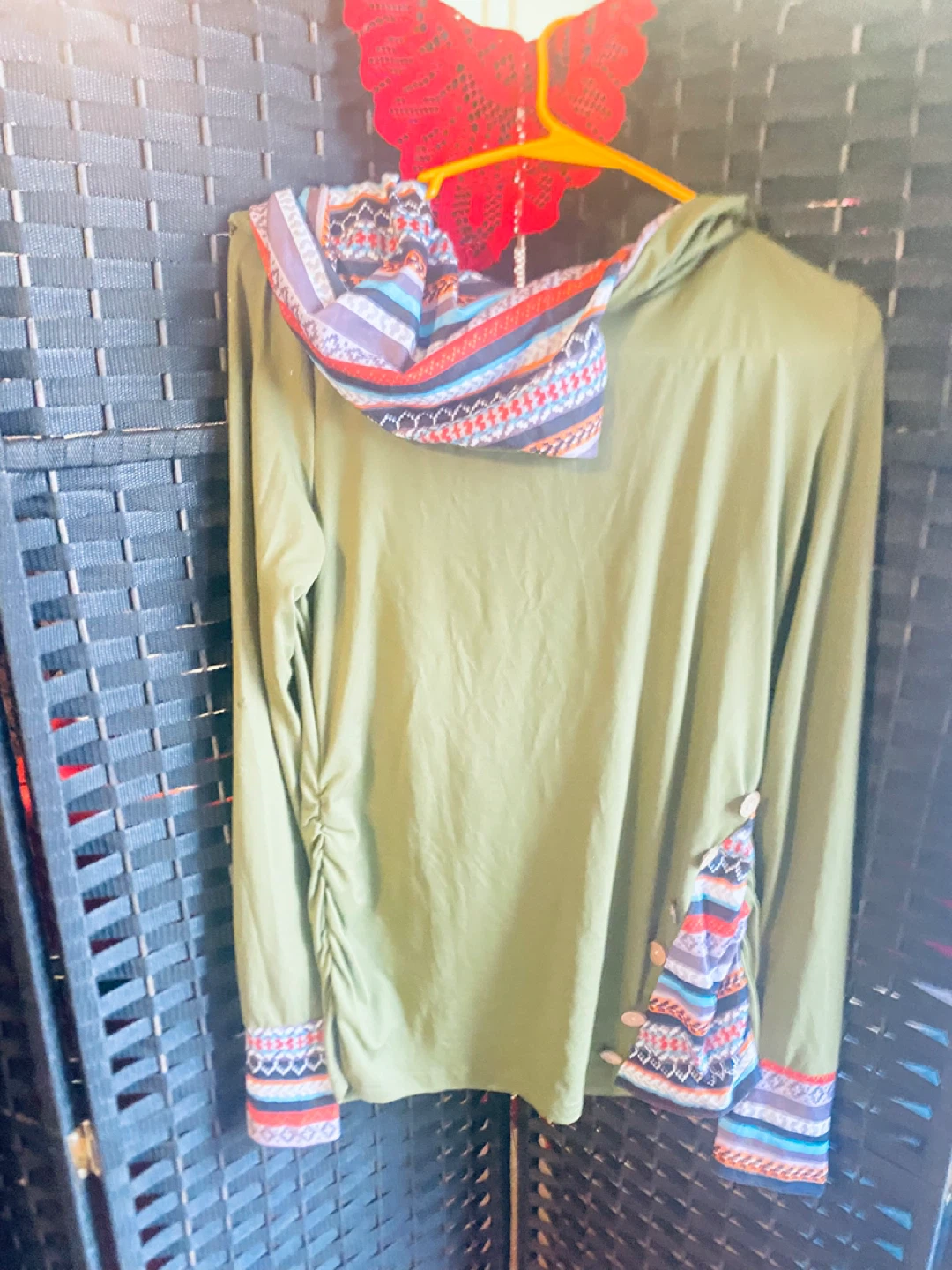 Hooded Long Sleeve Top