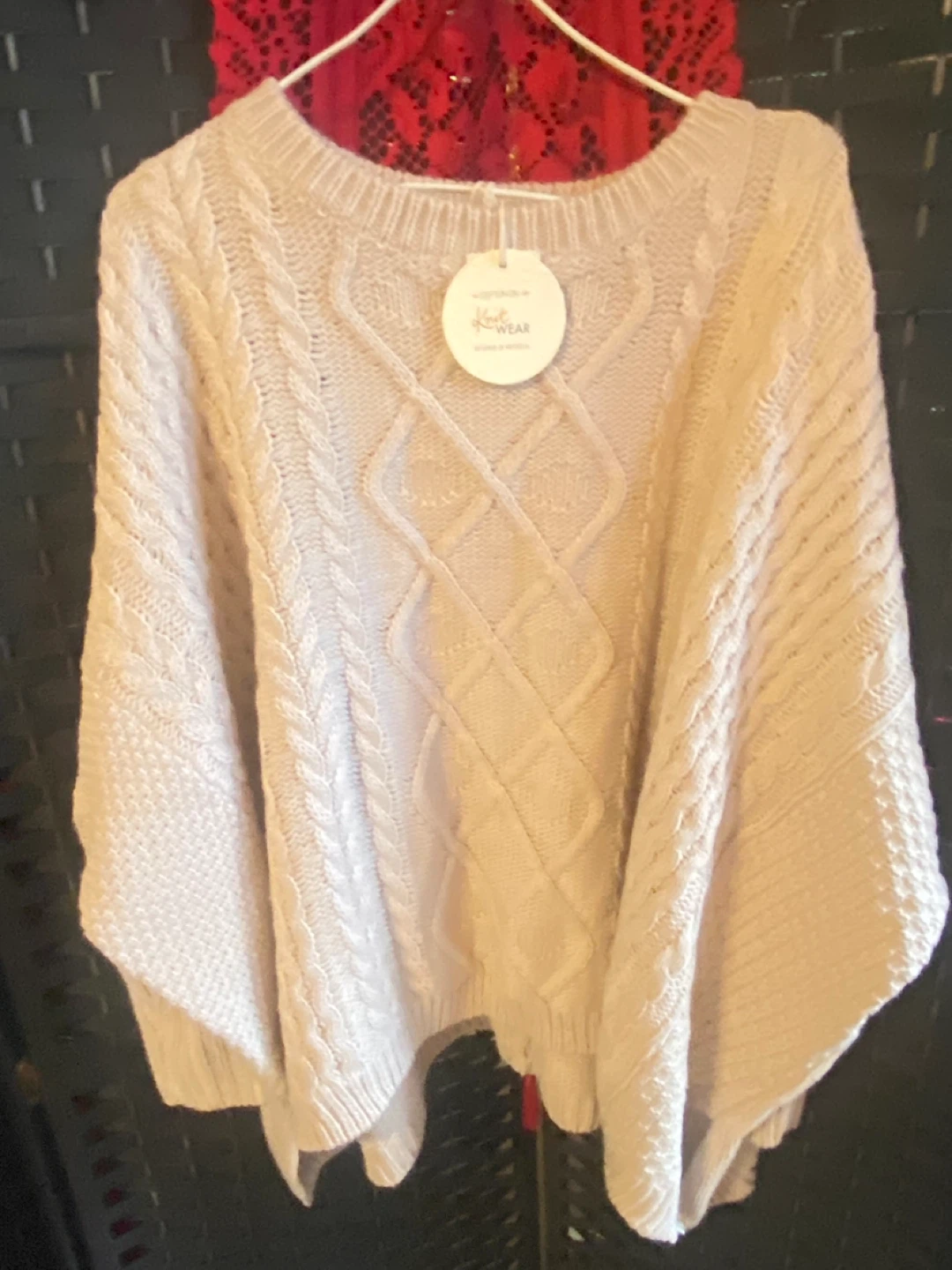Knitwear Poncho - One Size