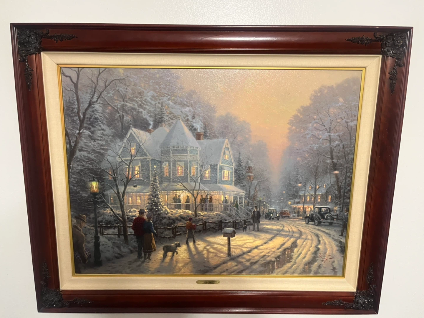 Thomas Kinkade "A Holiday Gathering" Canvas - photo 3