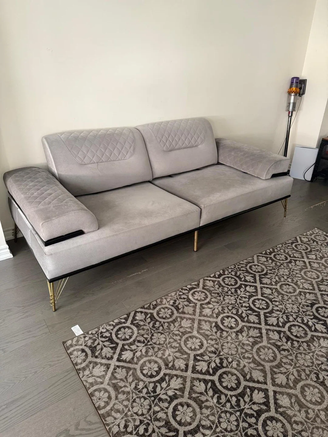 Red Velvet Sofa - Stylish & Comfy