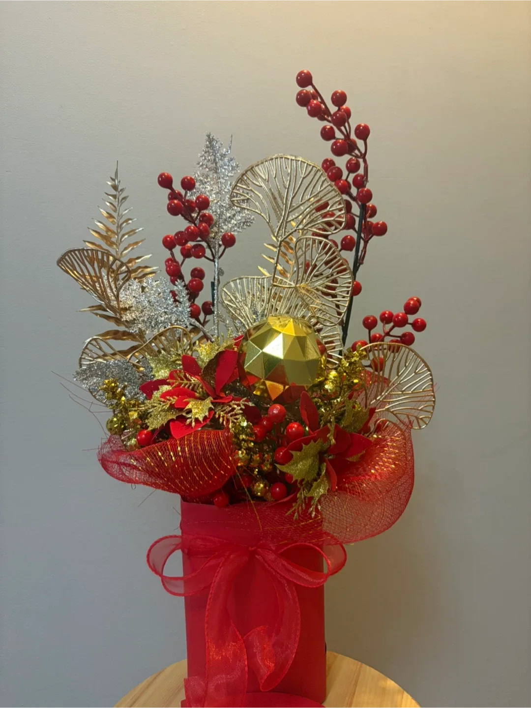 Christmas Holiday Floral Arrangement