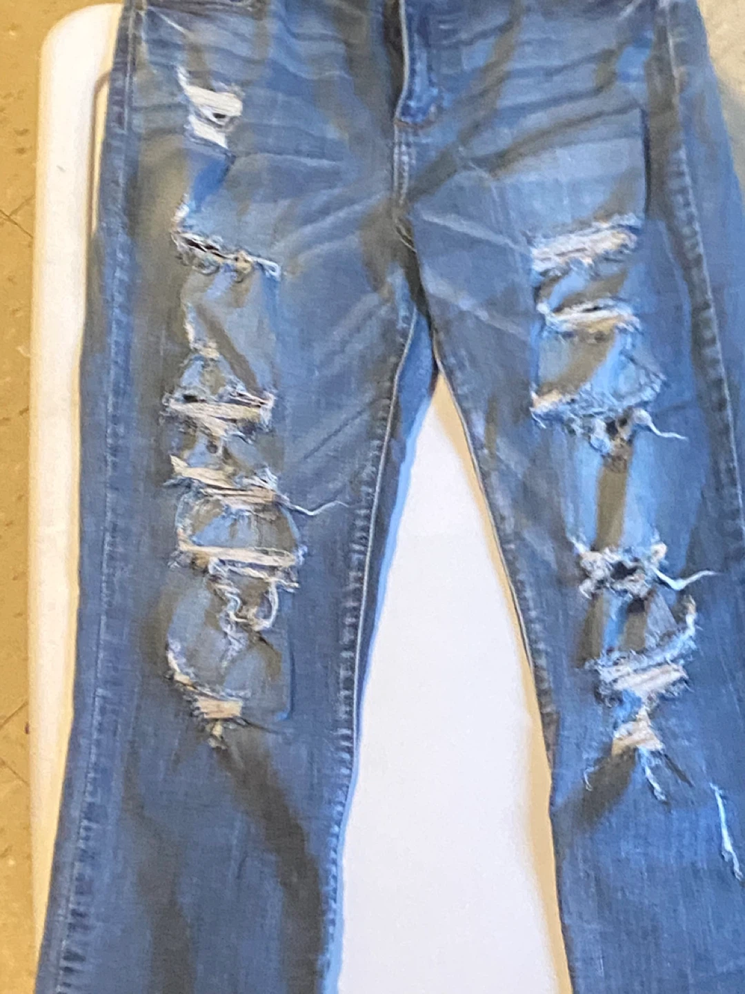 Distressed Denim Jeans