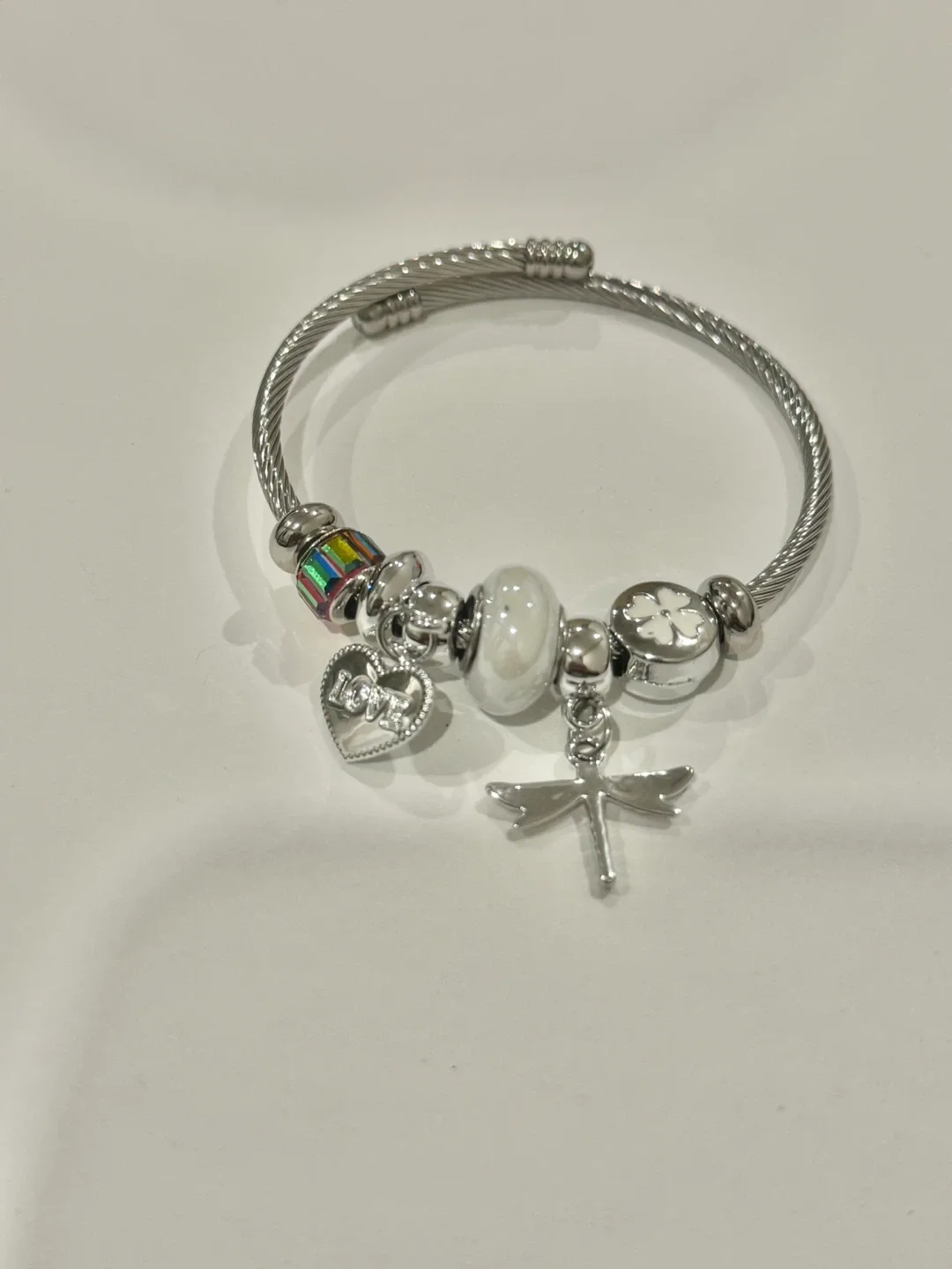 Stainless Steel Charm Bracelet